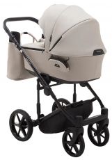 Детская коляска 2 в 1 Adamex Porto Light ECO кожа 100% SA-7 латте